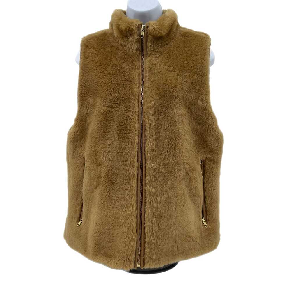 J. Crew Tan & Yellow Polyester Vest | Perfect for Any Season